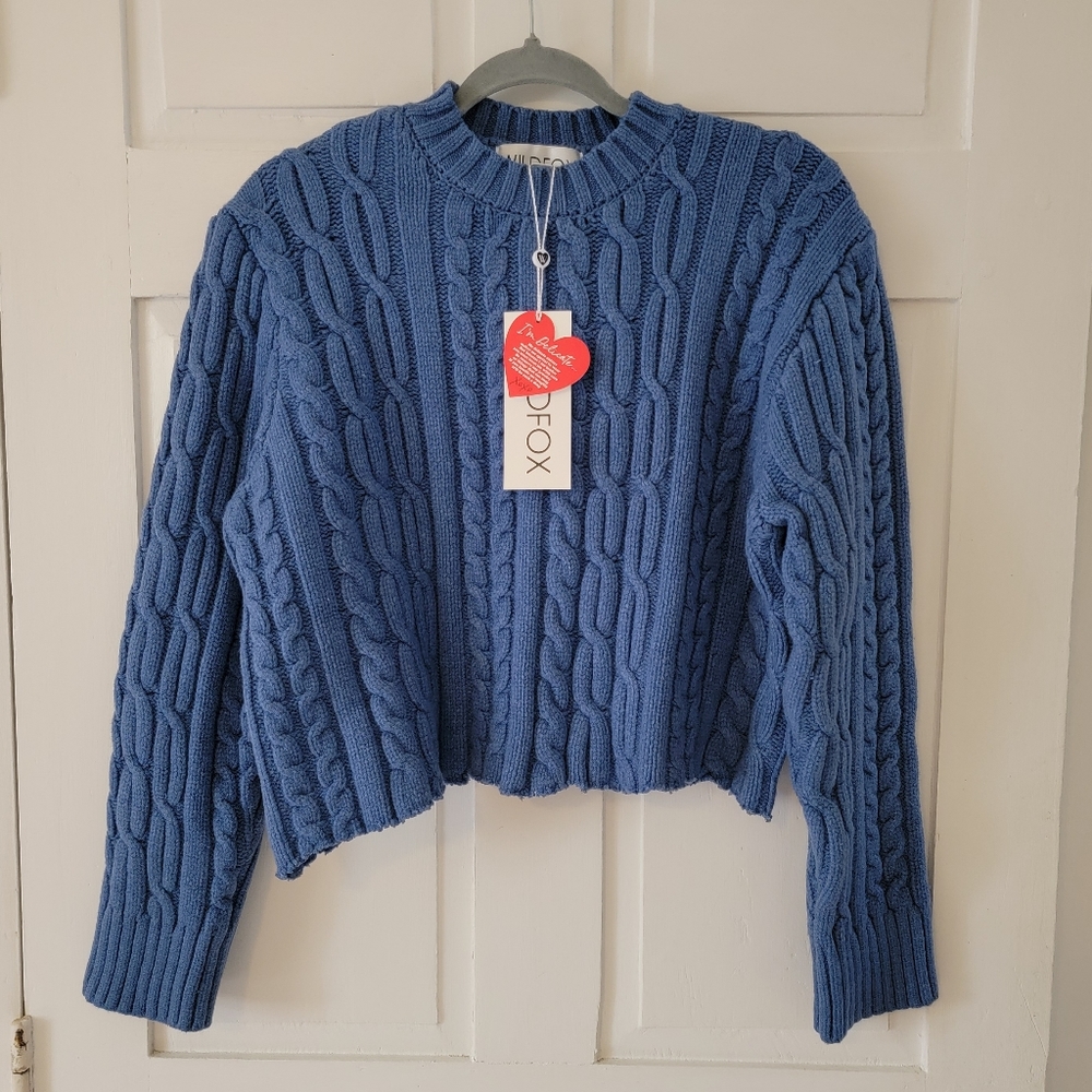 Wildfox Cropped Yara Sweater